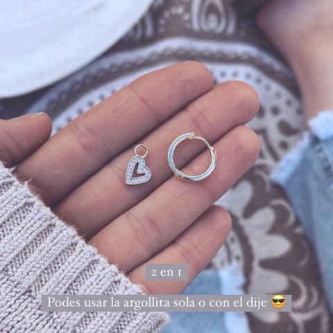 Aro Clack Beios Shine Gold - Plata 925 bañada en oro C21.G