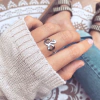 Anillo Snake Indi - Acero quirúrgico F7