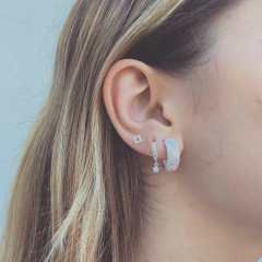 Abridores Cuadrado Calado- Plata 925- Z11.C - comprar online