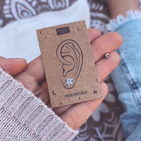 Aro Snakey (rosca en bolita) - Acero quirúrgico W8.J