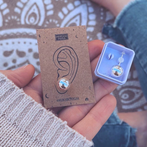 Abridores Super Bolitas - Plata 925 Z11.A