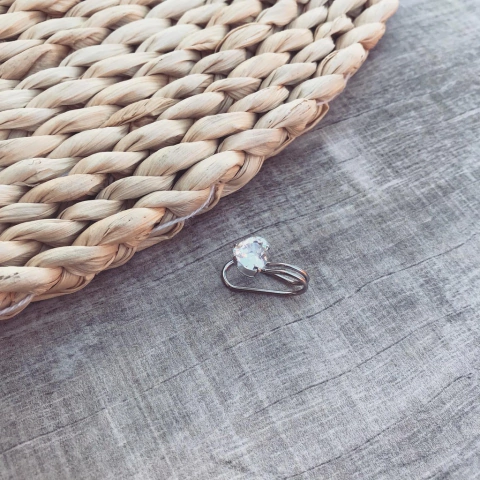 Cuff corazón engarzado - Acero quirúrgico V3.D