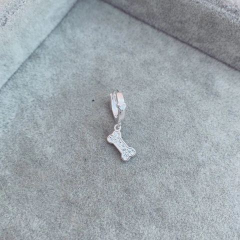 Aro Corazón + Hueso - Plata 925 C14.H