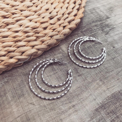 Aros Mamicu White - Acero blanco J1