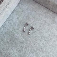 Barrita Curva Flower - Acero quirúrgico A19.Q en internet