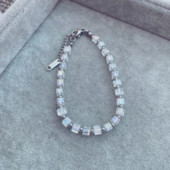 Pulsera Cualik Cristal - Acero Quirúrgico W3 en internet