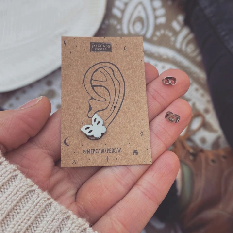 Aro Mariposa Pintitas- Acero Quirúrgico J7 bis