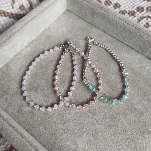 Packs 6 pulseras Pastel - Acerado Blanco L12 - comprar online