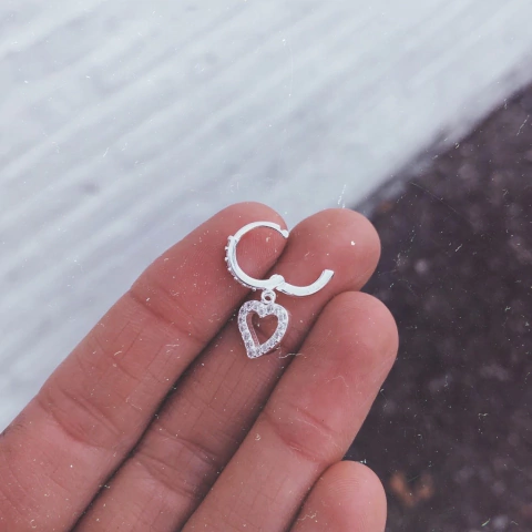Aro clack cuore shine - Plata 925 C16.H - comprar online