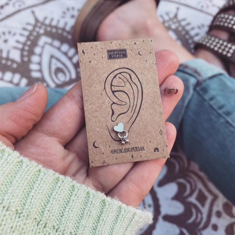 Aro Chichi Corazón - Acero Quirúrgico C10.J