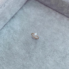 Aro Pach Cristal Engarzado Gold - Acero dorado X8.A - Tienda Mercado Persa