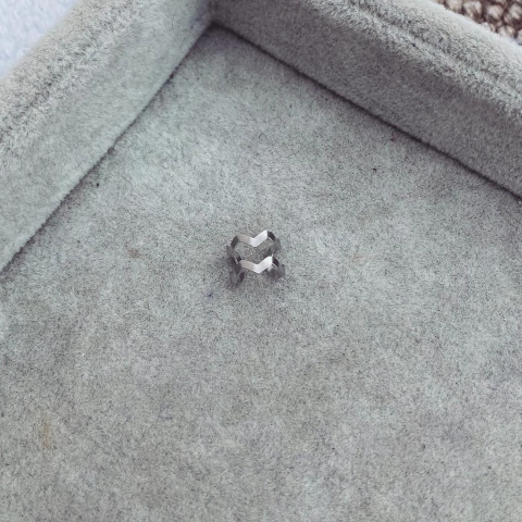 Cuff Zig Zag - Acero Quirúrgico Z1