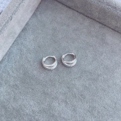 Aros Doble Lisos - Plata 925 A16.S en internet
