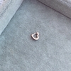 Aro Clack Mini Corazon Rose - Plata 925 Bañada en rose X5.J
