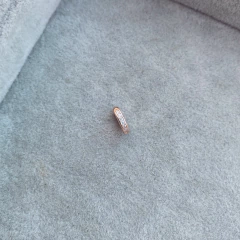 Aro Clack Dely Rose - Plata 925 Bañada en rose X1.F