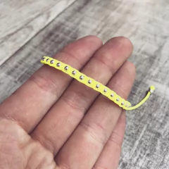 Pulsera Estiu Regulable Amarillo Fluo o Plata 925 O3 - comprar online