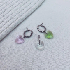 Argollita Corazón Lith - Acero quirúrgico AA