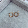 Aros Ema Bolitas chicas Gold - Acero Dorado V0