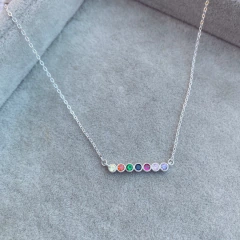 Collar Puntiluz Rainbow - Plata 925 Y21.i - comprar online