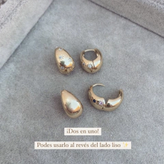 Aros 2 en 1 Destellys Gold - Acerado C13.bis - comprar online