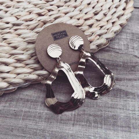 Aros dali gold - Acero dorado N3 - comprar online