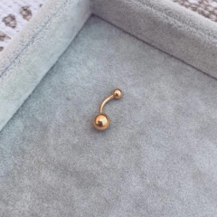 Pupo Basic Gold - Acero Dorado C22.K - Tienda Mercado Persa