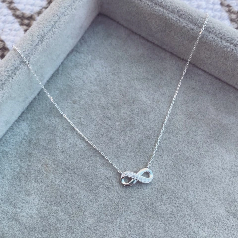 Collar Infinito Shine - Plata 925 Y21.i