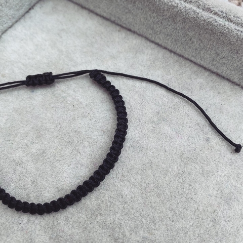 Pulsera Basic Macrame Black- O10 - comprar online