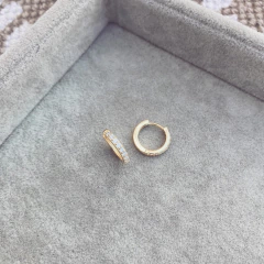 Aros Brill Gold - Plata 925 bañada en oro W15.E