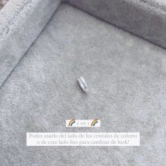 Aro Mini Brill Multicolor - Plata 925 W15.A - comprar online