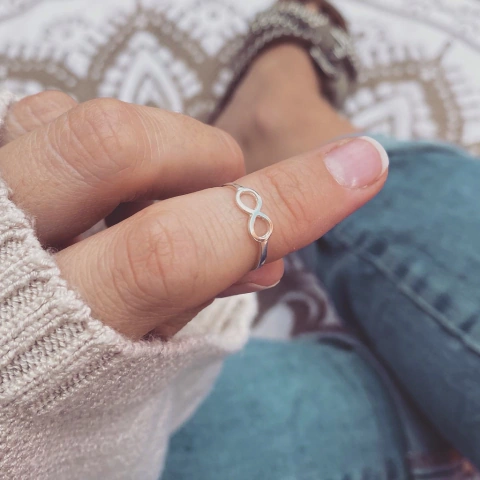 Infinito - Media falange o pie - Plata 925 E4