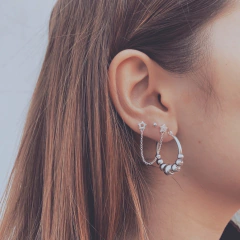 Aro Mix Estrella Cadena- Plata 925 X12.E en internet