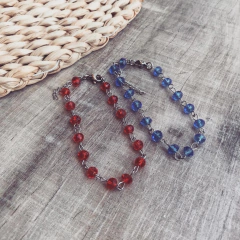 Pulsera Cristales color - Acero quirúrgico W1.E - comprar online