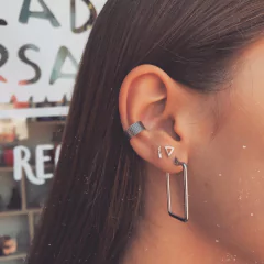 Aritos miniatura palitos - Plata 925 V7.C - comprar online