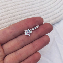 Aro Clack Star Multi Rainbow - Plata 925 C18.A