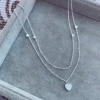 Collar Doble Corazones - Plata 925 Y20.B
