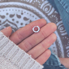 Aro Mini Brill Rainbow - Plata 925 A14.H - comprar online