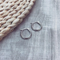 Aros Melo white - Acero blanco G5