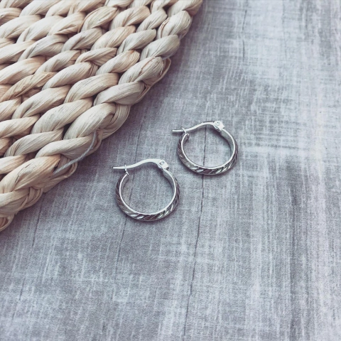 Aros Melo white - Acero blanco G5