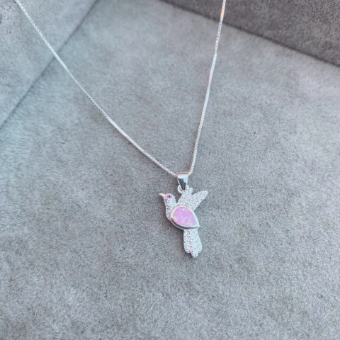 Collar Colibri Opaly- Plata 925 Y21.L - comprar online