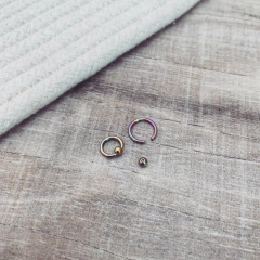 Pach bolita a presión Tornasolado - Acero quirúrgico C21.B - comprar online