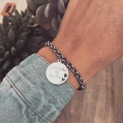 Pulsera La Vida es Bella - Acero Quirúrgico H7 bis - comprar online