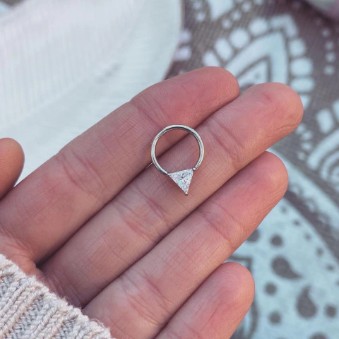 Cierra Fàcil Triàngulo Cristal - Acero quirúrgico M6