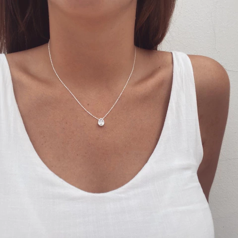 Collar Susanito Gota - Plata 925 W10.D - comprar online