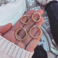 Aros Yamink Gold - Acero dorado D1 bis - comprar online