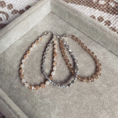 Pack 6 pulseras Calcy - Acerado blanco L12