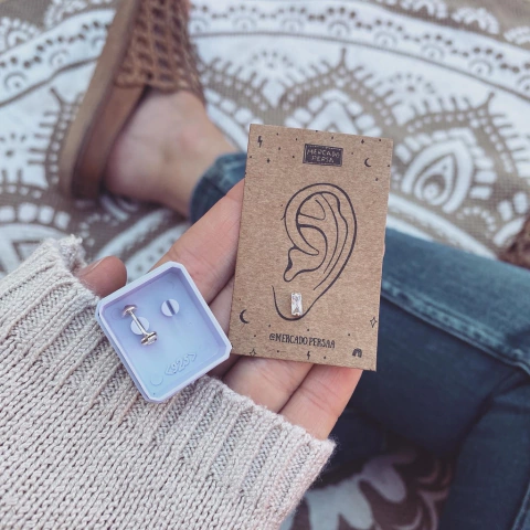 Abridores cubic rectángulo - Plata 925 Z7.I - Tienda Mercado Persa