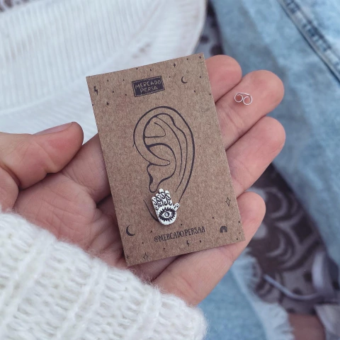 Aro Hamsa Grab- Plata 925 W17.E