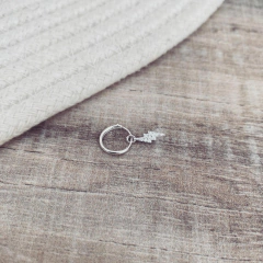 Argollita Rayil - Plata 925 C17.E