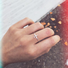 Anillo Avión - Plata 925 E7 - tienda online